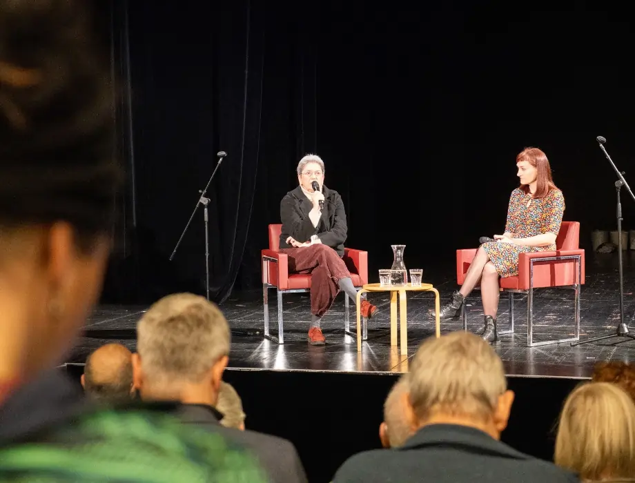 Kateřina Tučková na literární diskuzi v Brémách