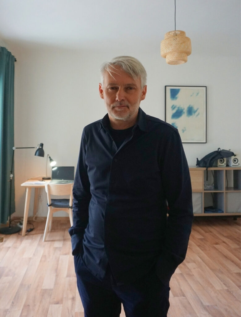 Spisovatel Petr Borkovec na spisovatelském bytě v Mikulově