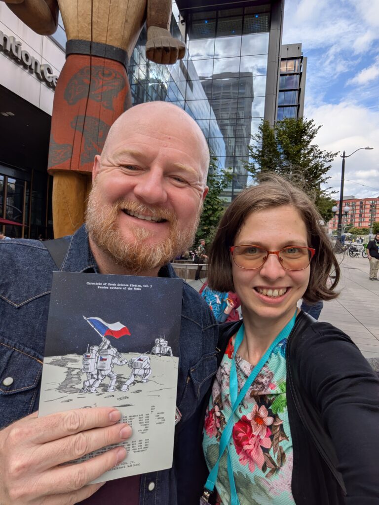 Julie Nováková se spisovatelem Rayem Naylerem